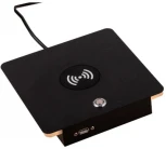 Настольная лампа светодиодная с беспроводной зарядкой и USB-портом Lightstar Muro 808537 (220V, сенсорный выключатель)