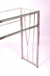Консольный стол AllConsoles 1121-CS clear серебряный