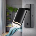 Спот для чтения с выключателем ЭРА WL19 BK (220V)