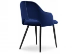 Обеденный стул на металлокаркасе Woodville Konor dark blue / black 11952