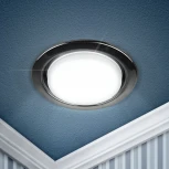 Встраиваемый точечный светильник ЭРА KL35 BK /1 (к) (220V, круглые)