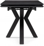 Керамический стол Woodville Бронхольм 140(200)х80х77 черный мрамор / черный 532397