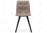 Стул на металлокаркасе Чилли латте / черный