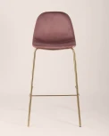 Стул барный Stool Group Валенсия велюр пыльно-розовый золотые ножки УТ000004436