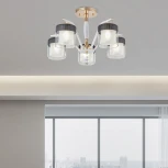 Потолочная люстра на штанге Arte Milano Napoli-2646 332646/5 FGD+WT (220V, подвески)