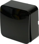 Переключатель одноклавишный (черный) Stekker София 49387