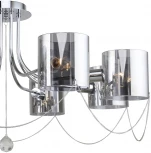 Потолочная люстра на штанге Escada Intense 683/8P (220V, хрусталь, круглые)