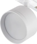 Трековый светильник однофазный Escada 20005 1x15Вт GX53, металл, белый матовый (220V, круглые)