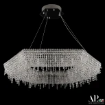 Подвесная люстра светодиодная APL LED Sicilia SH506.0.80.B.Ni.4000 (220V, хрусталь, на тросе)