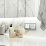 Розетка с заземлением и шторками c крышкой IP44 (белый матовый) Werkel W1171261 (a059267)