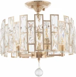 Потолочная люстра хрустальная на штанге Arte Milano Sorrento-4209 374209/5/80/380 GD (220V)