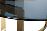 Журнальный стол Garda Decor 47ED-CT062GOLD (Золото/Прозрачный,Дымчатый)