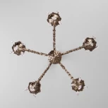 Подвесная люстра Eurosvet Favola 10102/5 античная бронза/прозрачный хрусталь Strotskis