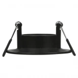 Встраиваемый светильник под лампу MR11 с цоколем GU10 черный Wolta Acento WDL-MR11/04BL-R