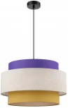 Подвесной светильник Lumion Palermo 8281/4 черный/фиолетовый/бежевый/желтый, металл/текстиль E14 4*40W 220V (на проводе, круглые)