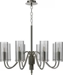 Подвесная люстра ST Luce SL2005 SL2005.103.08 никиль/прозрачный E14 8*40W (220V, на цепи)