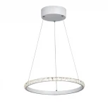 Подвесная люстра Vitaluce V4629-0/1S (LED, 220V, хрусталь, на тросе, кольцо)