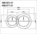 Настенный светильник 468-001-01 Velante (LED, 220V, пульт управления, круглые, кольцо)