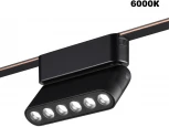 Трековый смарт-светильник Downlight для низковольтного шинопровода Novotech Easy 359464 черный с двумя режимами работы LED 6W 24V 3000-6000K (умный дом - Алиса, Tuya Smart)