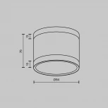 Потолочный светильник накладной Maytoni Pauline C120CL-GX53-W