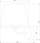 Бра с выключателем Maja 1882 (220V)