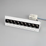 Светильник линейный встраиваемый LED MS-ORIENT-BUILT-TRIMLESS-TC-S38x277-20W Day4000 (WH-BK, 30 deg, 230V) (Arlight, IP20 Металл) 032226