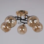 Потолочная люстра на штанге Reluce 06073-0.3-05 FG+BK (220V)