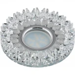 Встраиваемый точечный светильник Fametto Peonia DLS-P101 GU5.3 CHROME/CLEAR