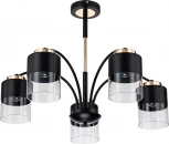 Потолочная люстра на штанге Escada Riche 2121/5P E27*40W Black/Gold (220V)