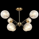 Потолочная люстра на штанге Reluce 04164-0.3-08 (220V, шар, молекулы)