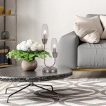 Интерьерная настольная лампа Escada Desire 10165/2 Nickel (220V)