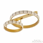 Потолочный светильник круглый Arte Milano Venezia 310183/D600-D400 GD (регулировка яркости, LED, 220V, пульт управления)