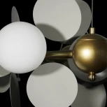 Подвесная люстра Loft It Matisse 10008/700 Grey (220V, на тросе, цветы, шарики)