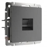 Розетка Ethernet RJ-45 (графит рифленый) Werkel W1181004 (a050748)
