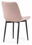 Стул Woodville на металлокаркасе Баодин К розовый / черный 502110