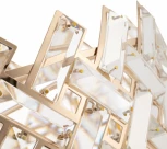 Потолочная люстра хрустальная на штанге Arte Milano Sorrento-7019 377019/6/50/470 GD (220V)