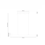 Подвесной линейный светодиодный светильник 206.30 Lucia Tucci Aero bianco LED (220V, на тросе)