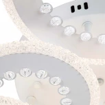 Потолочная люстра Dew 10233/6 LED*163W White (ночной режим, 220V, пульт управления, круглые)