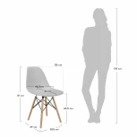 Стул Eames серый