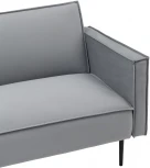 Диван прямой Stool Group Кассель велюр серый УТ000035882