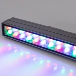 Светодиодный прожектор линейный IP65 AR-LINE-1000XL-54W-24V RGB (Grey, 30 deg, DMX512) (Arlight, Закрытый) 023638