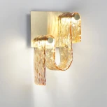 Настенный светильник светодиодный Odeon Light Flow 5105/11WL золотой брашинг/янтарный металл/стекло LED x 11W 4000K (220V)