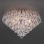 Потолочная люстра Eurosvet Ostiniya 3299/9 хром / прозрачный хрусталь