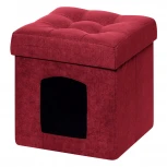 Пуфик Dreambag складной Для Животных Бордовый Велюр 13641