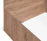 Кровать Woodville Taika 160х200 дуб золотой / камень темный