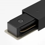 Прямой коннектор питания с вводом питания Unity (однофазный) черный Maytoni Accessories for tracks Unity TRA001CB-11B