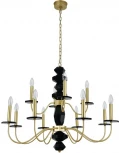 Подвесная люстра Newport 3870 3878+4/С brass (220V, на цепи, свеча)