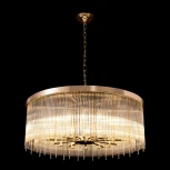 Подвесная люстра Loft It Montana 10299/800 French gold (220V, хрусталь, на цепи, круглые)