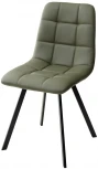 Стул CHILLI SQUARE HK017-22 серо-эвкалиптовый, PU / черный каркас М-City