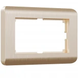 Рамка для двойной розетки Stream (шампань) Werkel W0082111 (a051273)